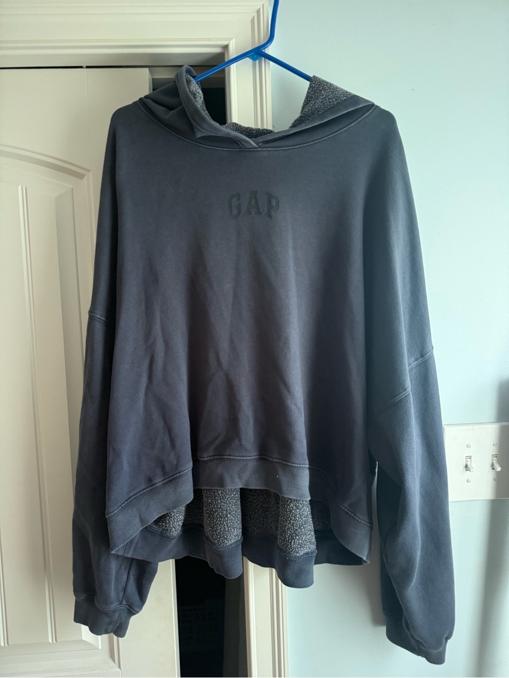 GAP Cozy Hooded Sweatshirt in Charcoal